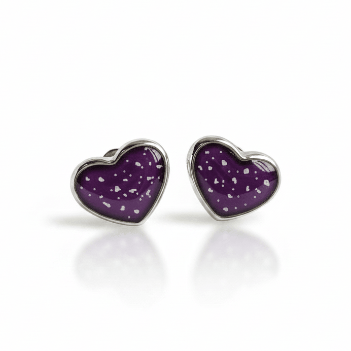 True Heart Memorial Ashes Earrings - Nicky Robin Memorial Jewellery