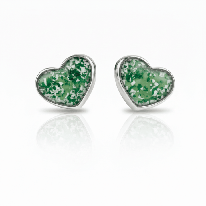 True Heart Memorial Ashes Earrings - Nicky Robin Memorial Jewellery