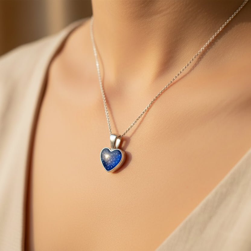 True Heart Memorial Ashes Necklace - Nicky Robin Memorial Jewellery