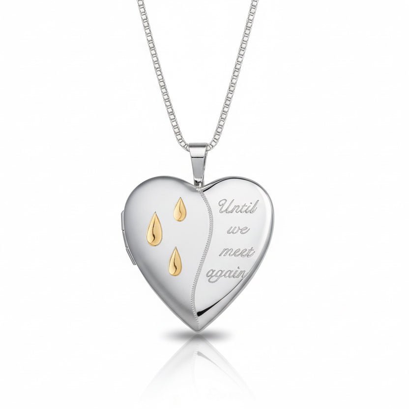 Until We Meet Again Memorial Ashes Locket - Nicky Robin Memorial Jewellery