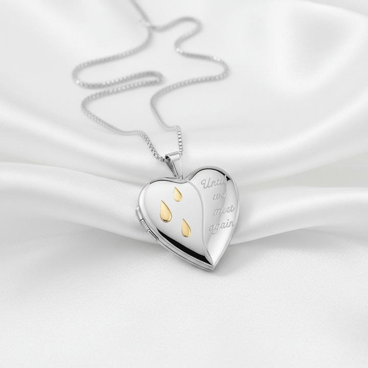 Until We Meet Again Memorial Ashes Locket - Nicky Robin Memorial Jewellery