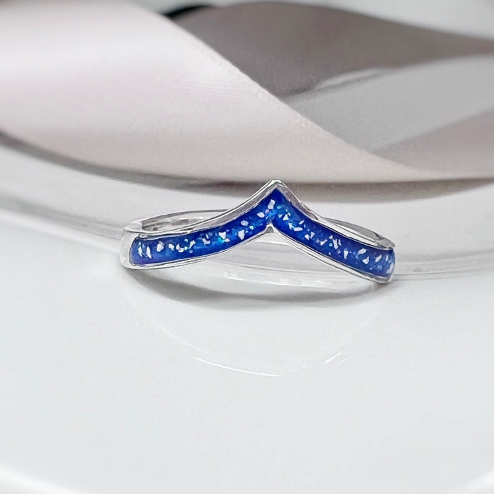 Wishbone Memorial Ashes Ring - Nicky Robin Memorial Jewellery