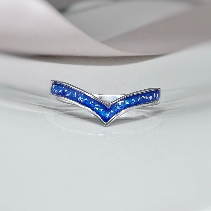 Wishbone Memorial Ashes Ring - Nicky Robin Memorial Jewellery