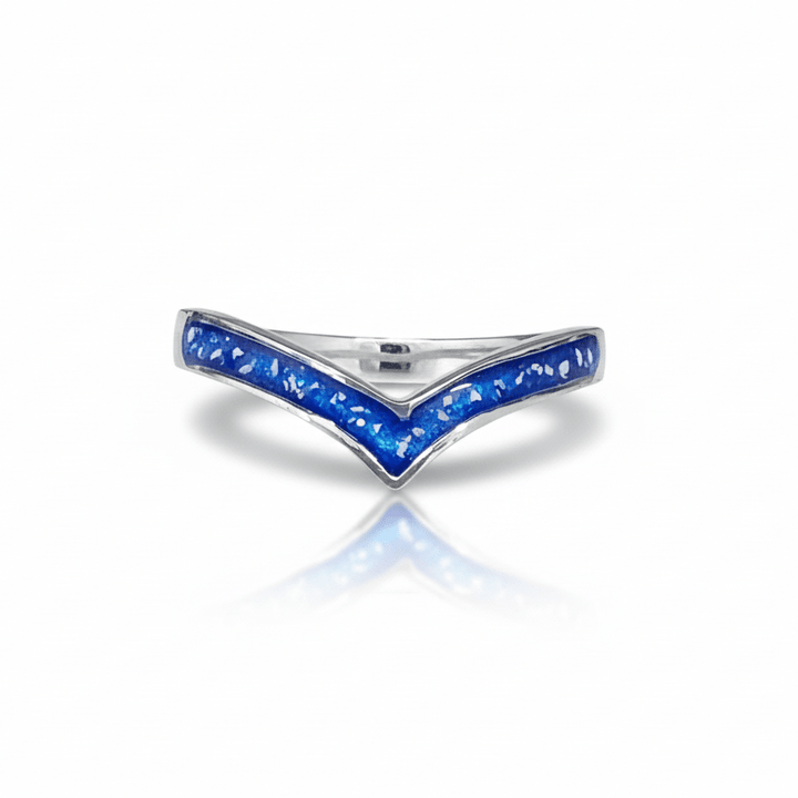 Wishbone Memorial Ashes Ring - Nicky Robin Memorial Jewellery