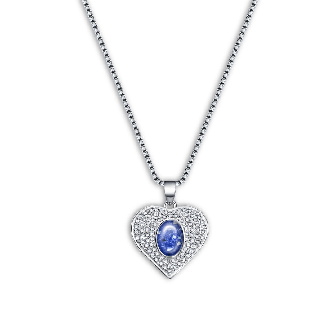 Adorned Heart Ashes Necklace - Nicky Robin Memorial Jewellery