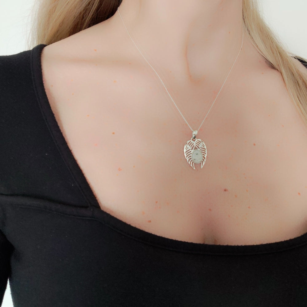 Cremation Ashes Angel Wings Necklace - Nicky Robin Memorial Jewellery