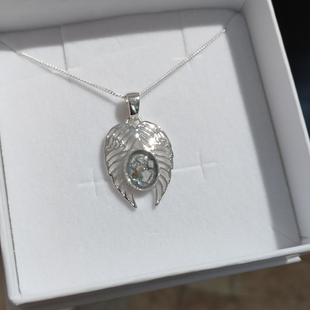 Angel Wings Memorial Ashes Necklace - Nicky Robin Memorial Jewellery