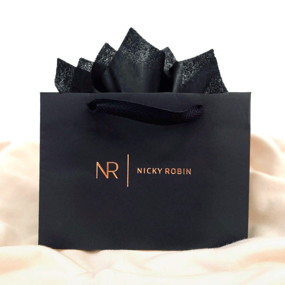 Black Nicky Robin Gift Bag - Nicky Robin Memorial Jewellery