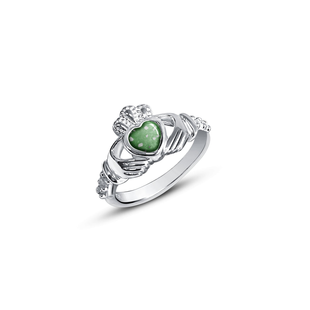 Memorial Claddagh Style Ashes Ring