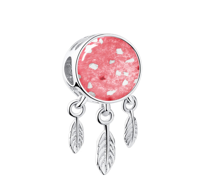 Crystal Dreamcatcher Memorial Ashes Charm Bead - Nicky Robin Memorial Jewellery