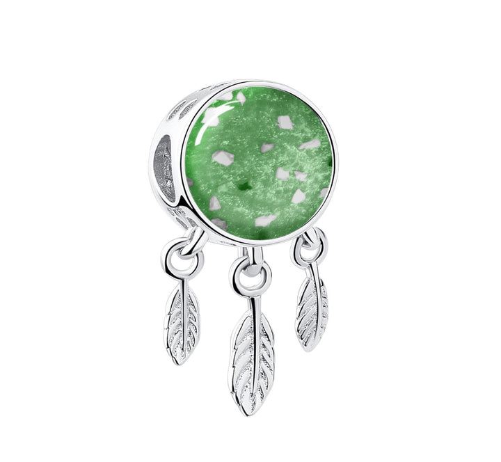 Crystal Dreamcatcher Memorial Ashes Charm Bead - Nicky Robin Memorial Jewellery