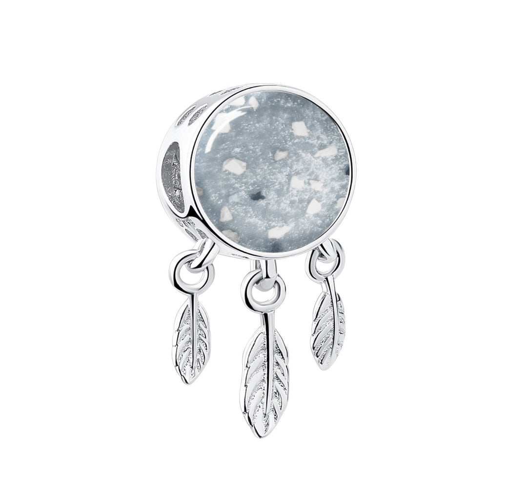 Crystal Dreamcatcher Memorial Ashes Charm Bead - Nicky Robin Memorial Jewellery