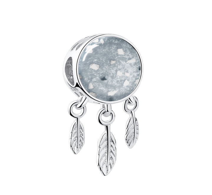 Crystal Dreamcatcher Memorial Ashes Charm Bead - Nicky Robin Memorial Jewellery