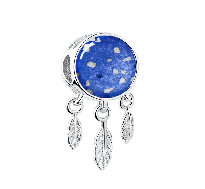 Crystal Dreamcatcher Memorial Ashes Charm Bead - Nicky Robin Memorial Jewellery