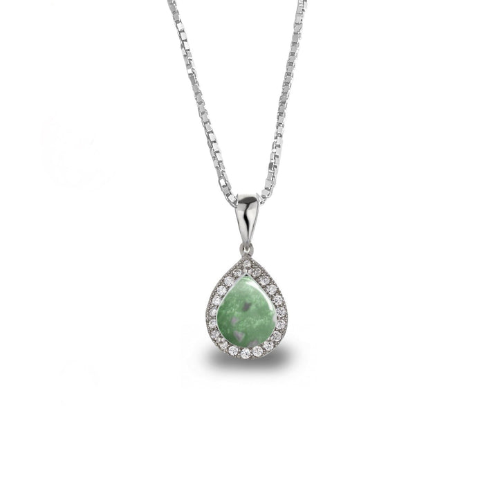 Crystal Teardrop Memorial Necklace - Nicky Robin Memorial Jewellery