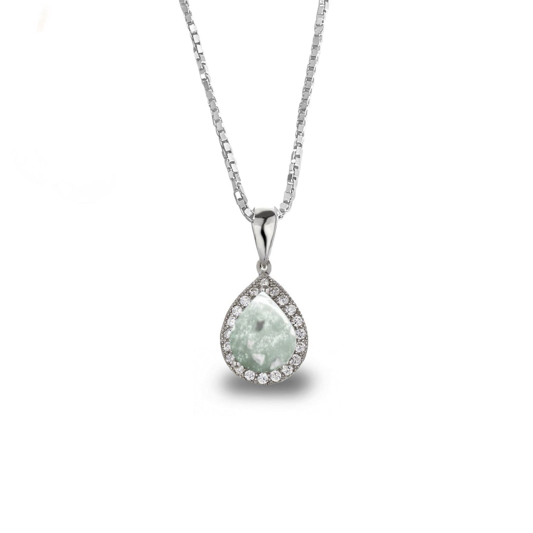 Crystal Teardrop Memorial Necklace - Nicky Robin Memorial Jewellery