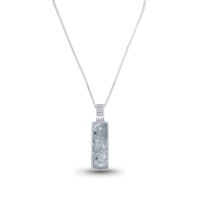 Dainty Oblong Memorial Ashes Necklace - Nicky Robin Memorial Jewellery