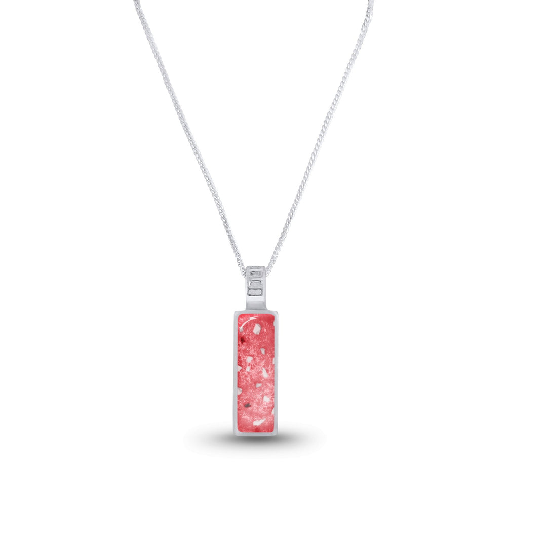 Dainty Oblong Memorial Ashes Necklace - Nicky Robin Memorial Jewellery