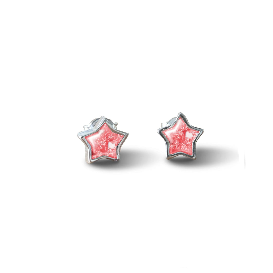 Dainty Star Memorial Ashes Earrings - Nicky Robin Memorial Jewellery