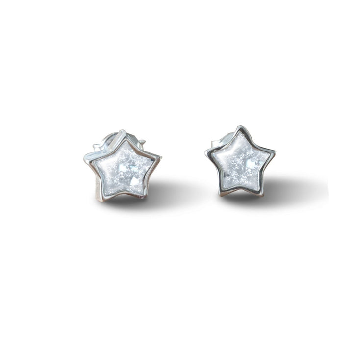 Dainty Star Memorial Ashes Earrings - Nicky Robin Memorial Jewellery