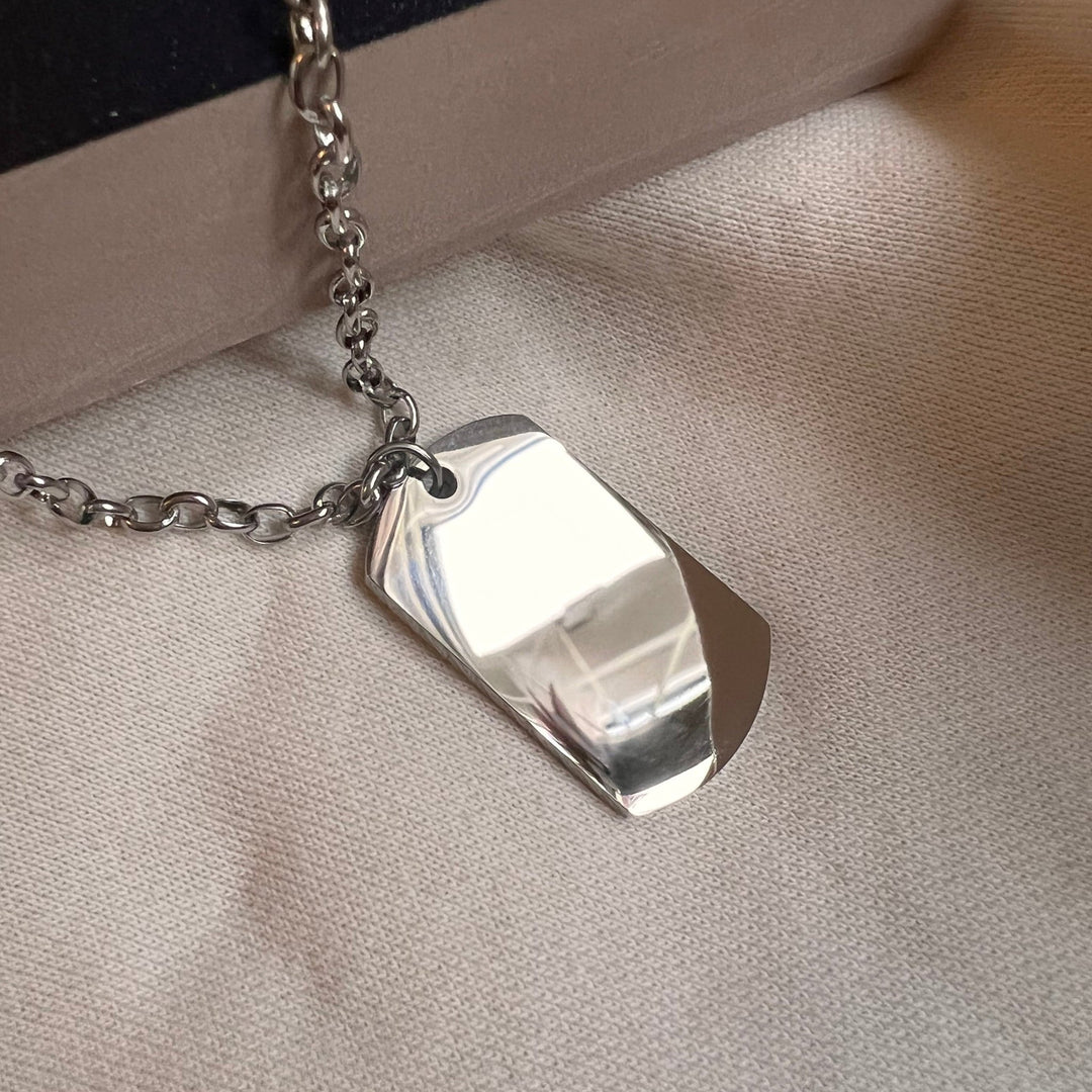Design a Personalised Engraved Dog Tag Necklace - Nicky Robin Memorial Jewellery