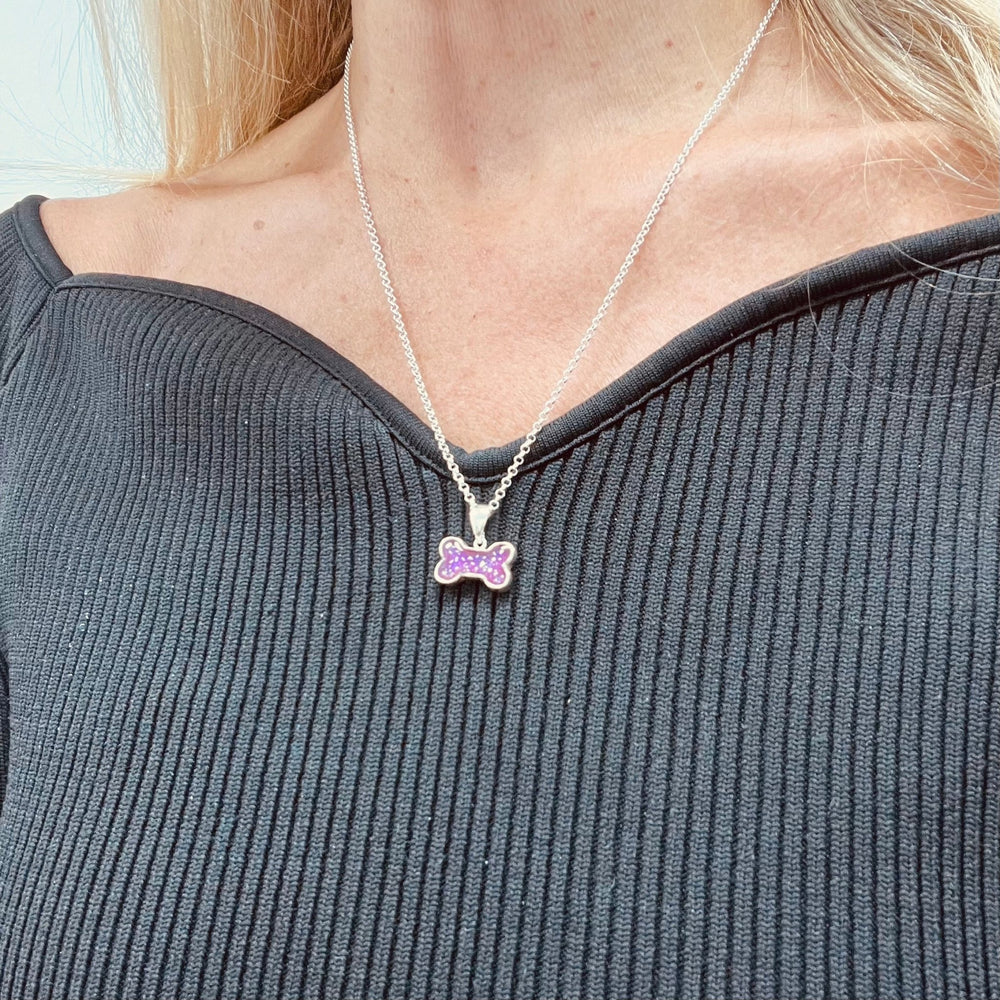 Dog Bone Memorial Ashes Necklace - Nicky Robin Memorial Jewellery