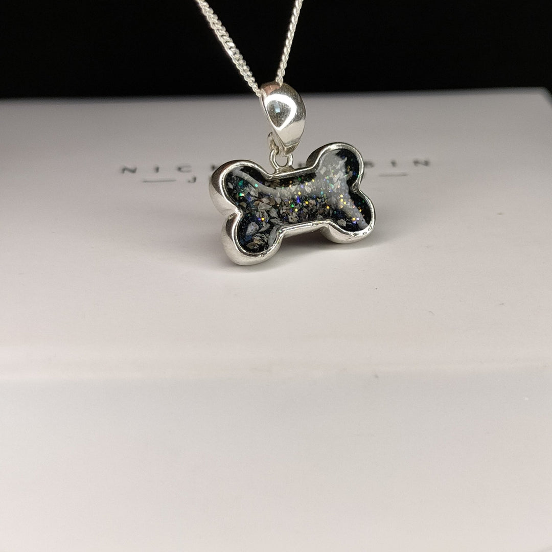 Dog Bone Memorial Ashes Necklace - Nicky Robin Memorial Jewellery