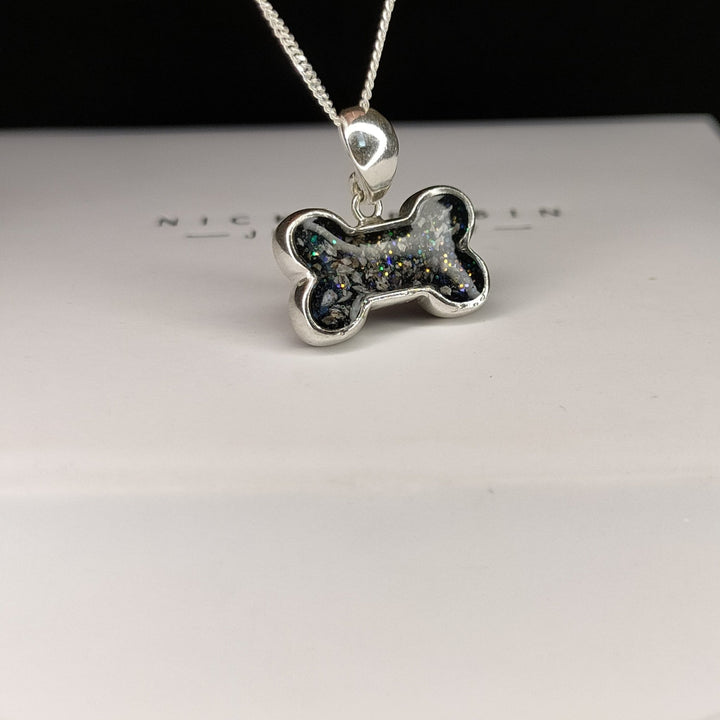 Dog Bone Memorial Ashes Necklace - Nicky Robin Memorial Jewellery