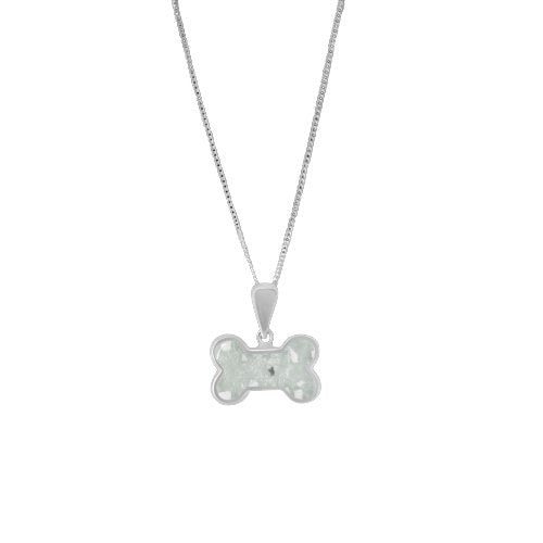 Dog Bone Memorial Ashes Necklace - Nicky Robin Memorial Jewellery