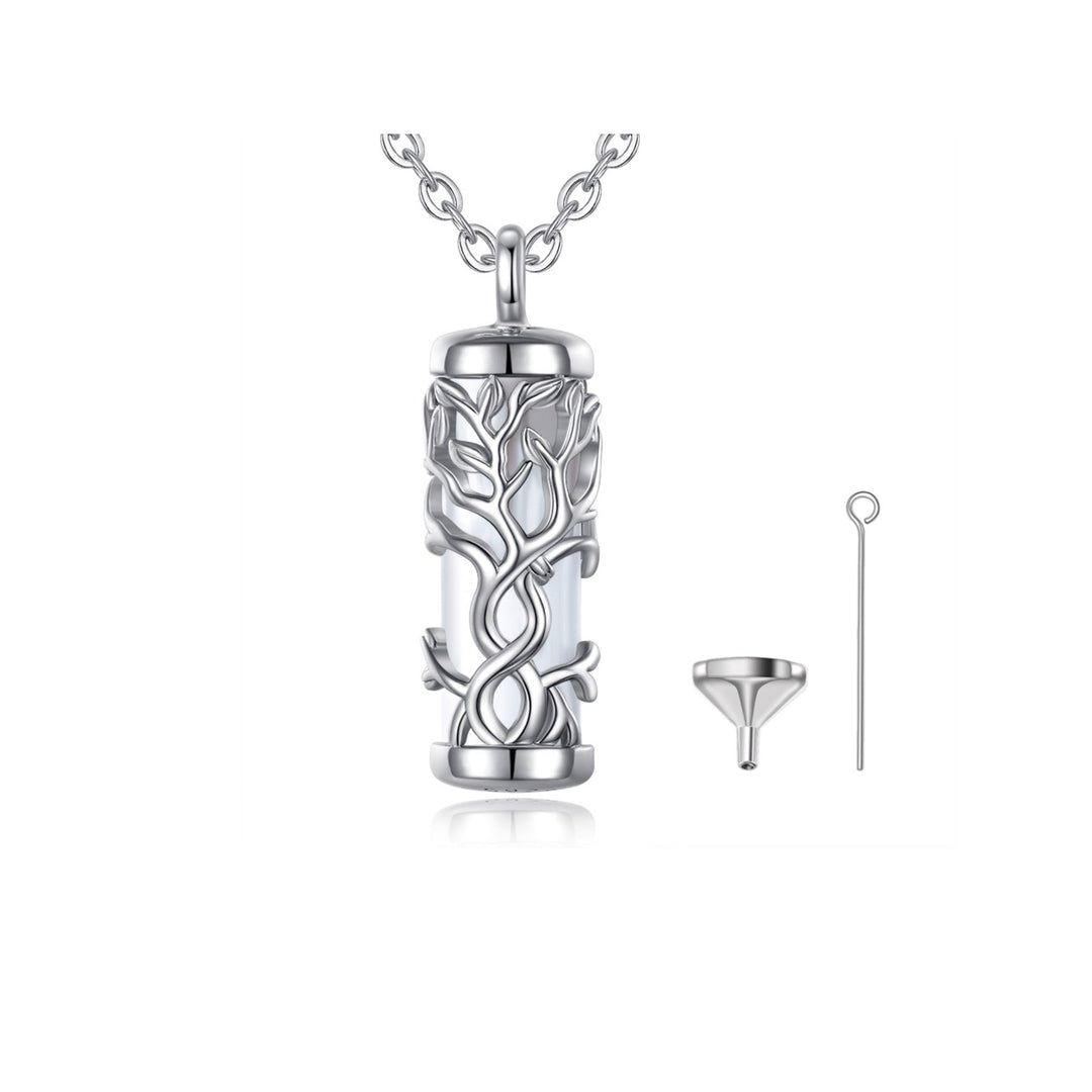 Embrace Self Fill Glass Memorial Cremation Ashes Necklace