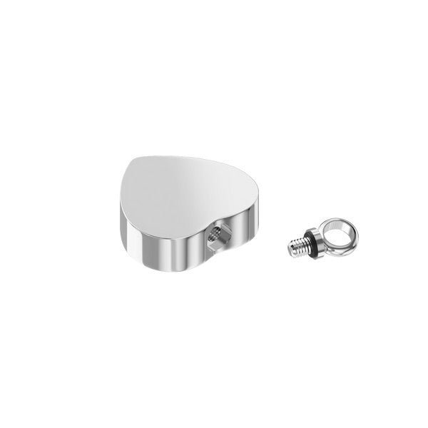Engraved Soundwave Heart Self Fill Ashes Urn Necklace - Nicky Robin Memorial Jewellery