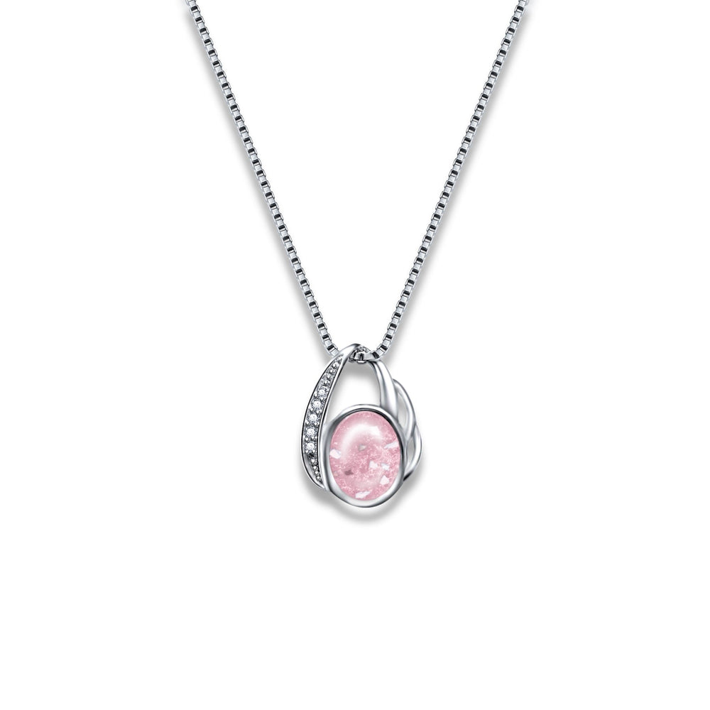 Flutter Ashes Necklace with Crystals - Nicky Robin Memorial Jewellery