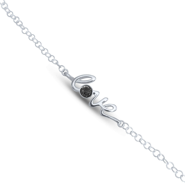 Love Statement Memorial Ashes Bracelet - Nicky Robin Memorial Jewellery