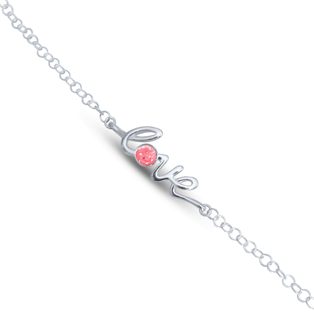 Love Statement Memorial Ashes Bracelet - Nicky Robin Memorial Jewellery