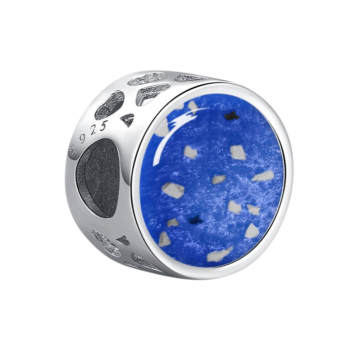 Opal Flutterby Memorial Ashes Charm Bead with Crystals - Nicky Robin Memorial Jewellery