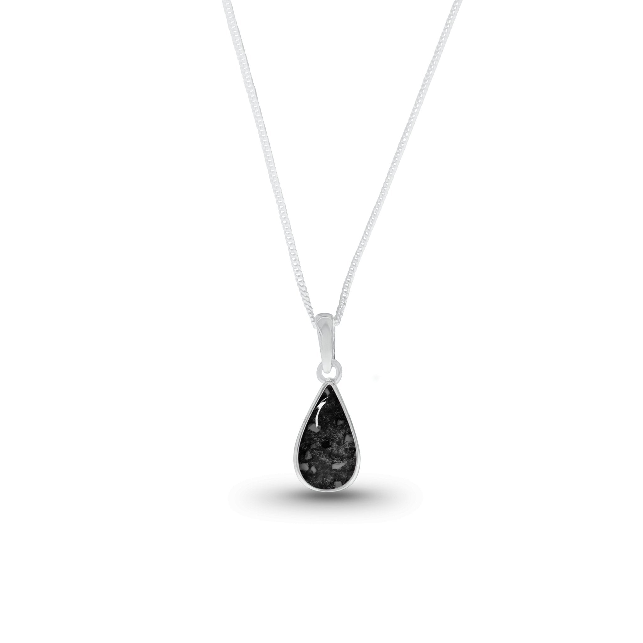 Cremation Ashes Memorial Teardrop Necklace – Nicky Robin Memorial