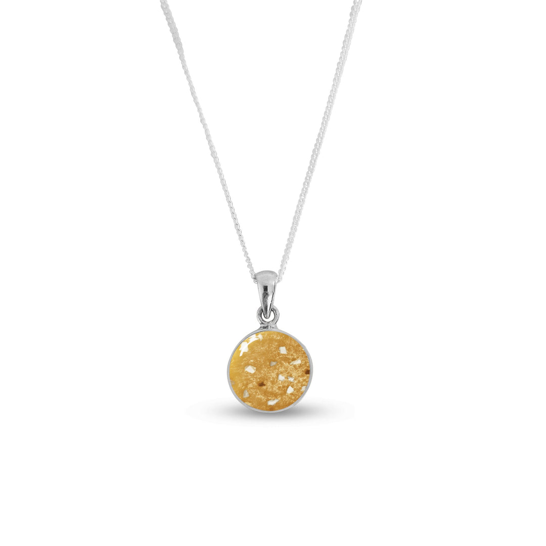 Timeless Round Memorial Ashes Necklace - Nicky Robin Memorial Jewellery