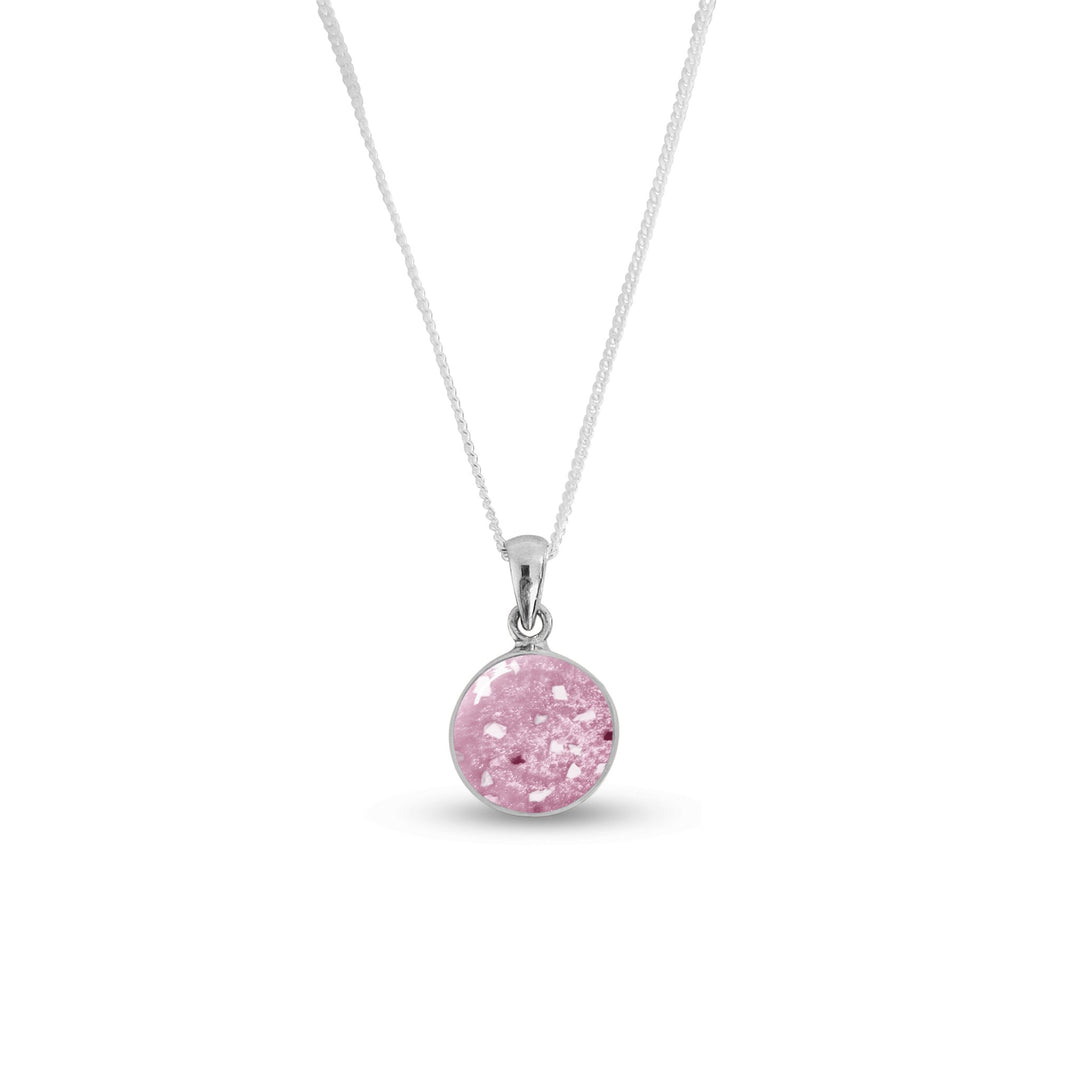 Timeless Round Memorial Ashes Necklace - Nicky Robin Memorial Jewellery