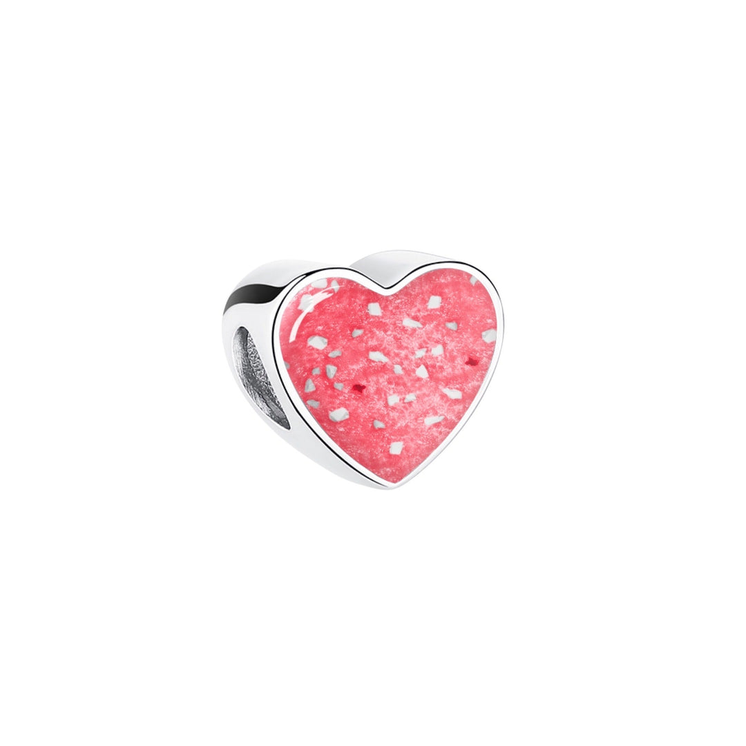 True Heart Memorial Ashes Charm Bead - Nicky Robin Memorial Jewellery