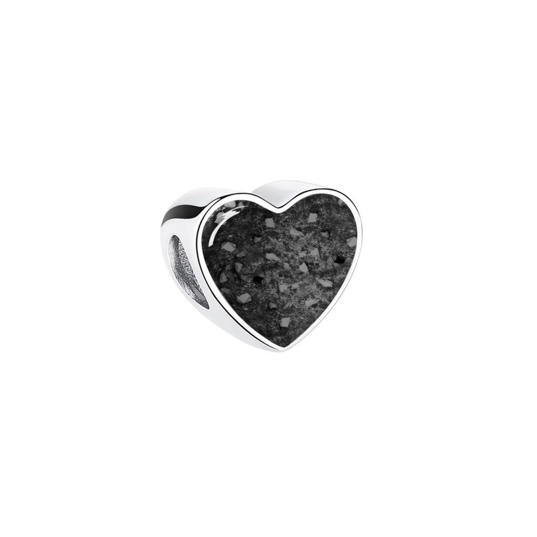 True Heart Memorial Ashes Charm Bead - Nicky Robin Memorial Jewellery