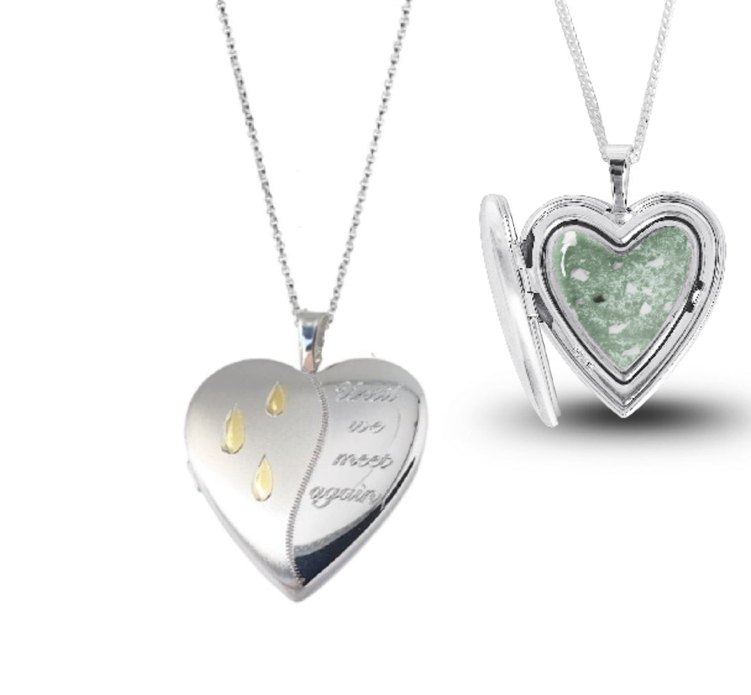 Until We Meet Again Memorial Ashes Locket - Nicky Robin Memorial Jewellery